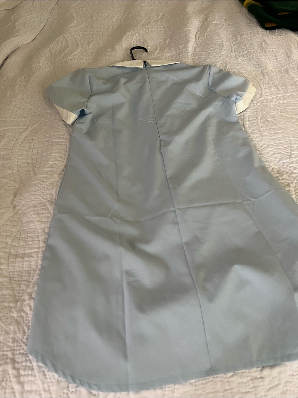 Source Unknown Pale Blue Mini Dress with White Contrast Collar - Picture 3 of 3